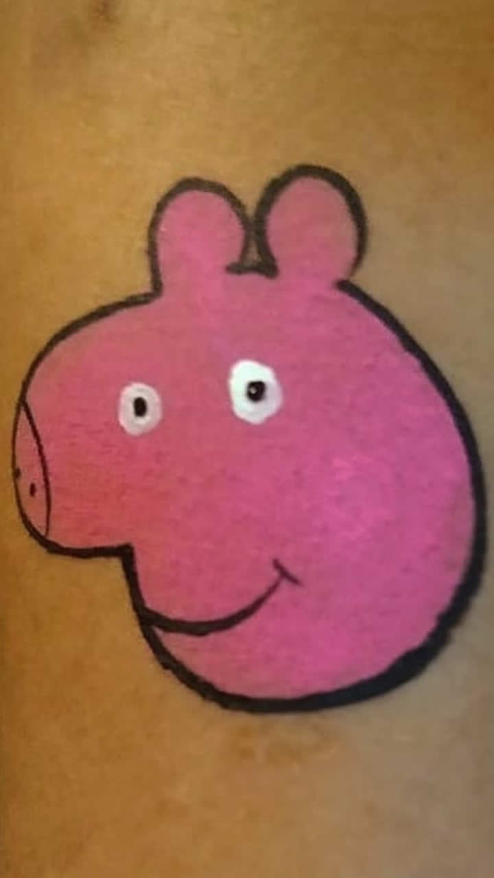 foto pintura de mão peppa pig